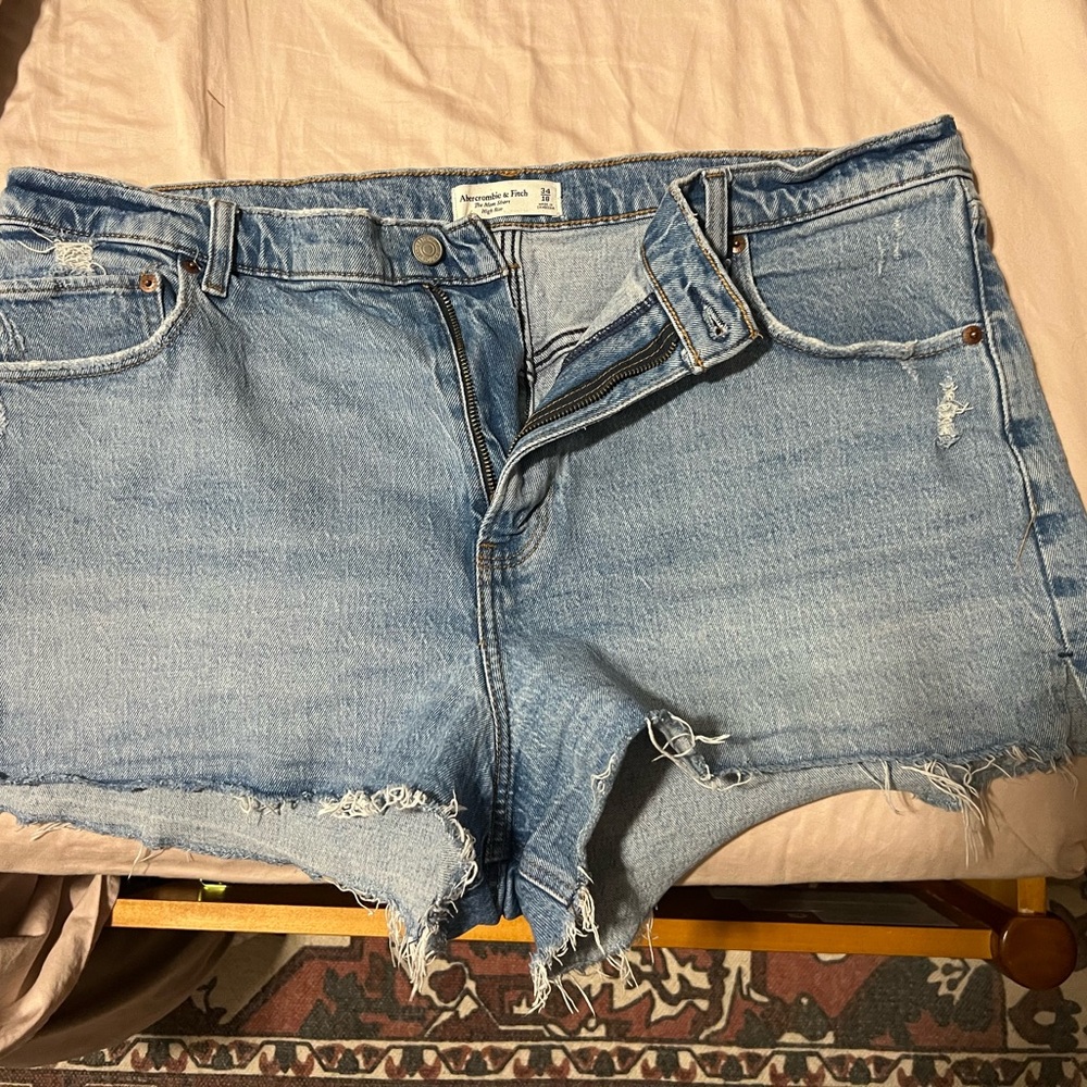 Abercrombie & Fitch Light Blue Jean Shorts